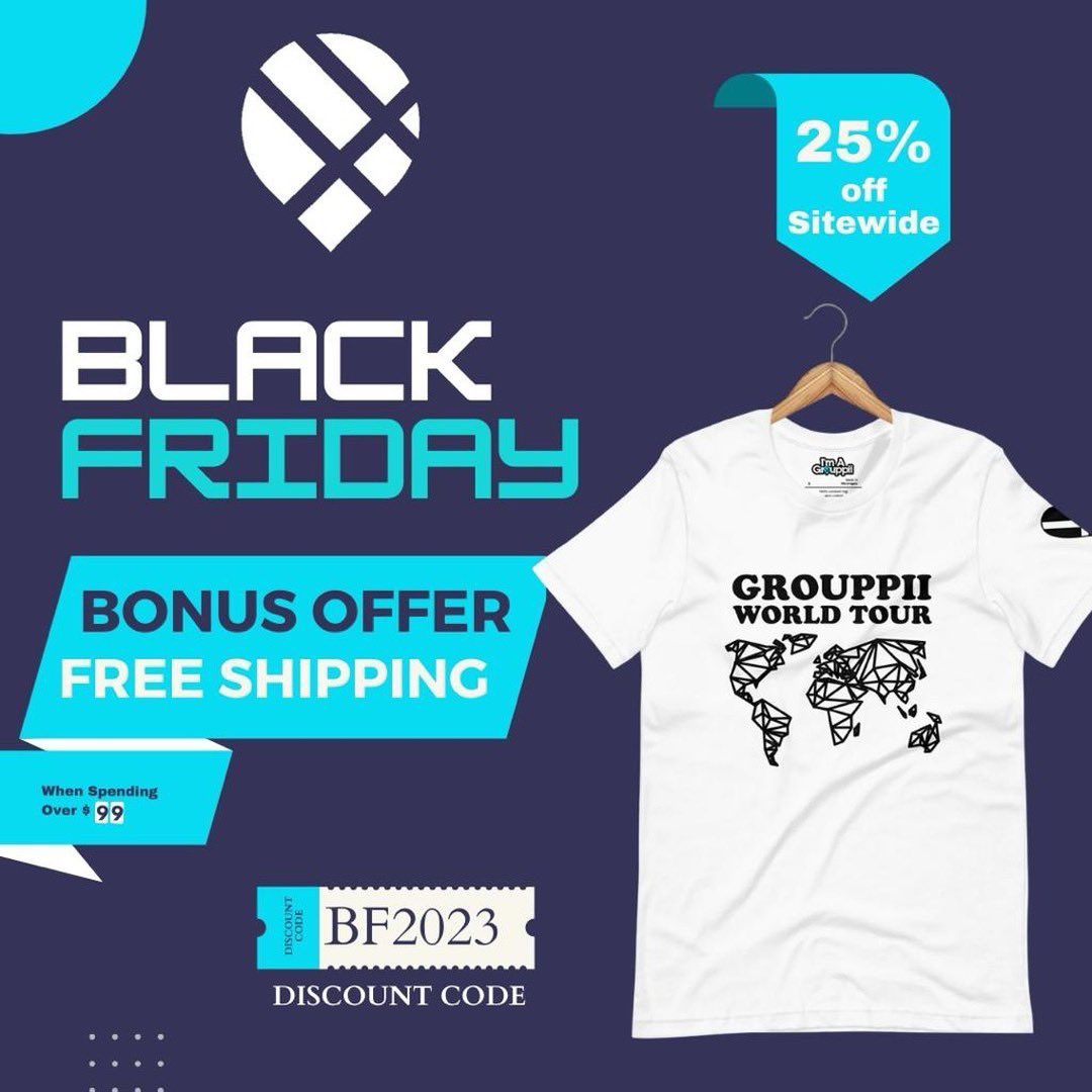 GrouppiiApp's tweet photo. Black Friday Madness has arrived! Score big with exclusive discounts and special offers. Tag your shopping buddy and let the spree begin #BlackFridayFrenzy #ShopTogether #TreatYoSelf #Deals #BlackFriday #FollowTrain 
https://t.co/0ZTYJWtVCy
https://t.co/DYn3InE09j https://t.co/kpwlIZH8qD