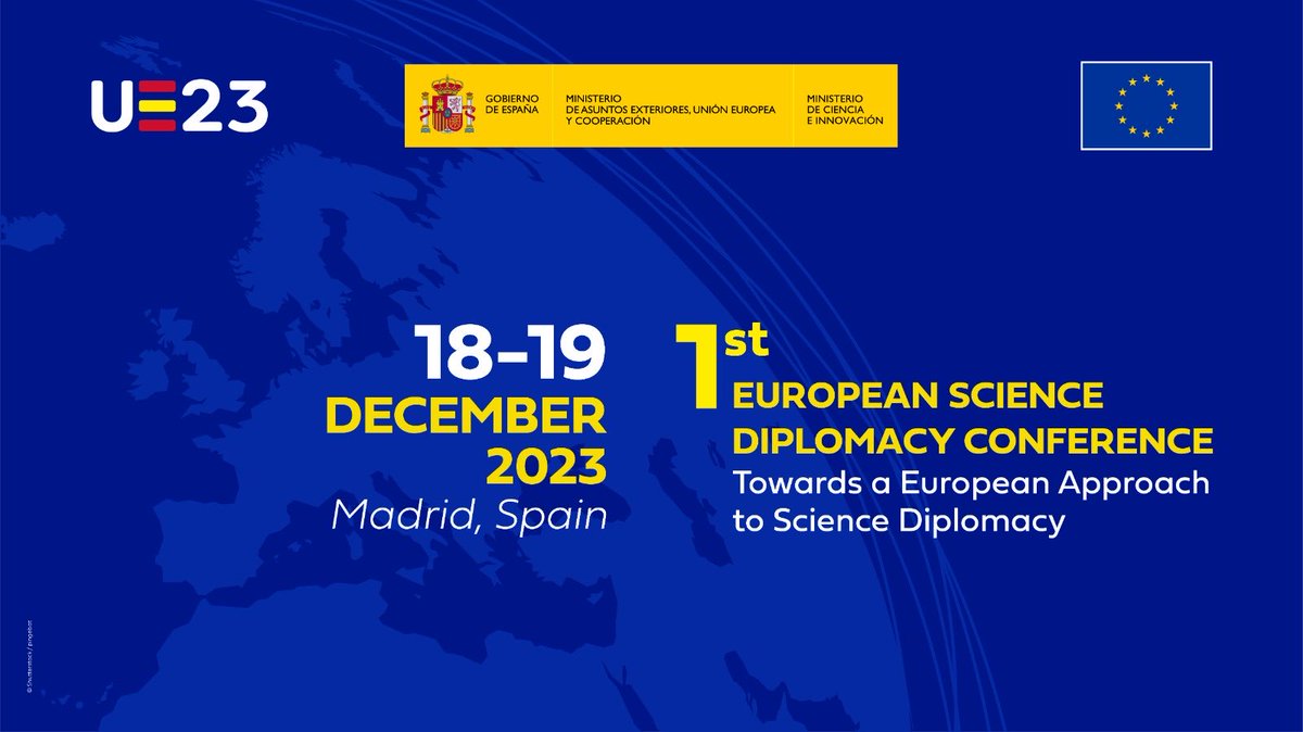 MariaCrisRusso's tweet photo. 📣 Check out the newly confirmed speakers announced for the 1st #ScienceDiplomacy Conference: Towards a European Approach to Science Diplomacy 👇
https://t.co/3rknsfnOnW

#EUSciDipMadrid
 
🇪🇺🇪🇸Supported Spanish EU Council Presidency #EU2023ES
 
@eu2023es ⁦@SciDipAlliance⁩ https://t.co/PjMhzERprs