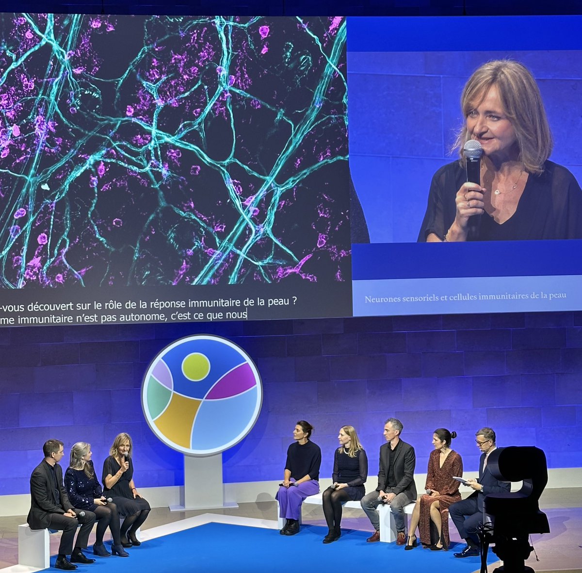 AnaisRger's tweet photo. Couldn't be prouder of my PhD supervisor @SophieUgolini ⭐️ and my labmates 👩🏻🔬 - who have been awarded the prestigious #Impulscience from the @Fondation_BS 🍀 !
Congrats to all laureate and their highly motivational talk 👏🏻🚀!
#TalentsFondationBettencourt https://t.co/Fi9FuSaPBm