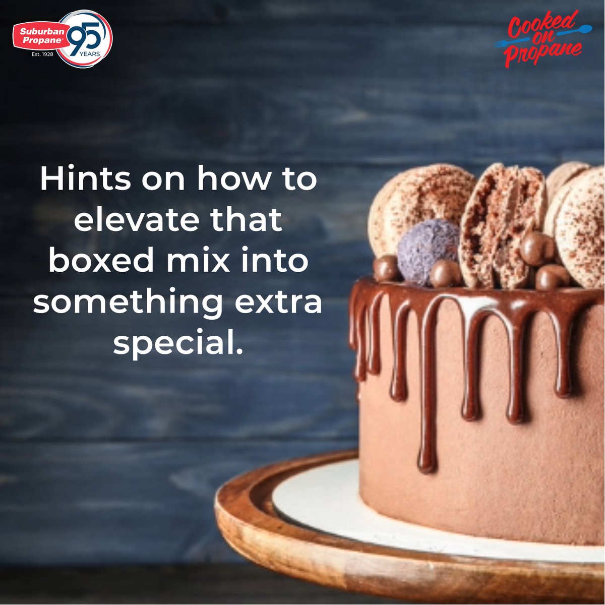 SuburbanPropane's tweet photo. It's #InternationalCakeDay! Don't let anyone shame you into thinking box-caked mix is a cop-out. Our #CookedonPropane blog has some great ideas on how to elevate that boxed mix into something extra special (works for cupcakes too!): https://t.co/OyfGmz3tvz https://t.co/Dp0ayxEU5t