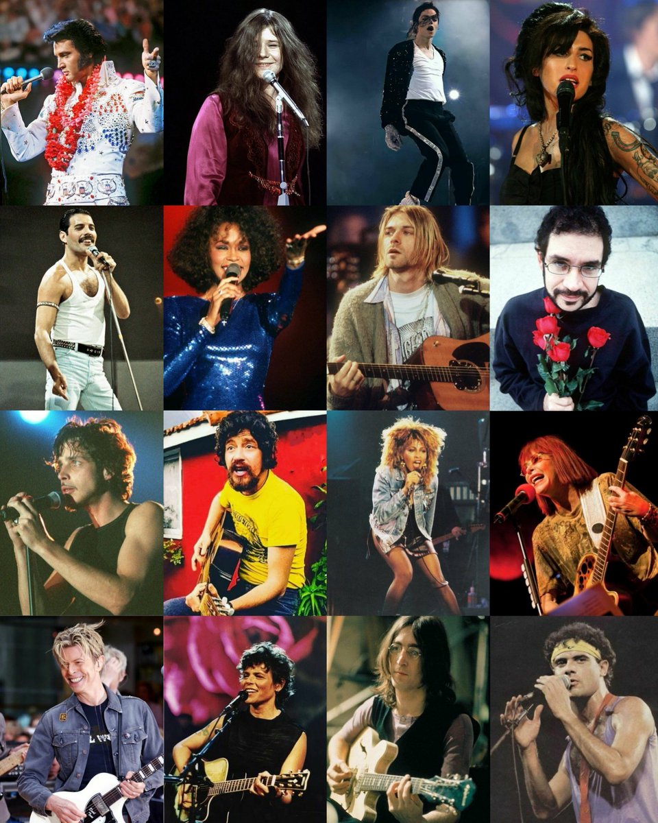 Viviifernande's tweet photo. Já que hoje é o dia do músico, vamos relembrar alguns dos artistas que deixaram saudades...
Se você pudesse voltar no tempo pra ir em um show de algum artista, qual seria? https://t.co/1oin0pChhk