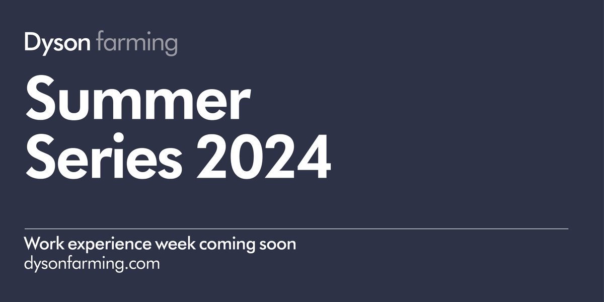 🎓 Unsure of your next step after leaving school, college or uni?

The Summer Series offers an exclusive opportunity to experience life at Dyson Farming. 

Look out for more information in the New Year.

#workexperience #internship #lincolnshire #agriculture