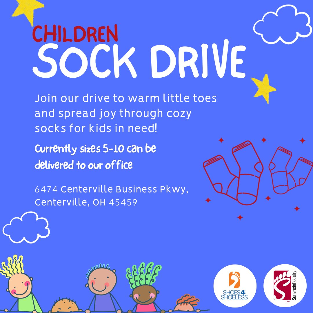 SunsheinPod's tweet photo. Starting now, you have the opportunity to donate new socks for children in need! All proceeds will be sent to #shoes4theshoeless , an organization that is committed to providing new shoes and socks for kids.

Please visit https://t.co/I20nkD7gsS for more ways you can contribute. https://t.co/ezCijeNtf2