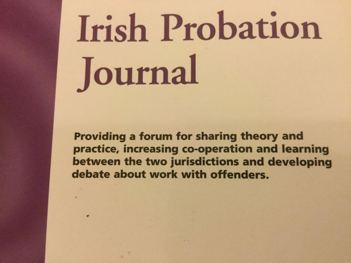 It’s that time of year again! Volume 20 (yes!!) of the Irish Probation Journal (2023) will be launched at the University of Ulster on December 1st. It will be online for free at probation.ie and on the PBNI website shortly afterwards #probation #criminology #courts