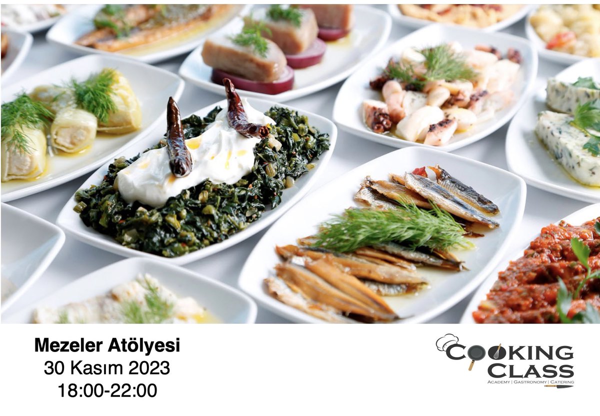 CookingClassA's tweet photo. Uzak Doğu Sushi çeşitlerinden Akdeniz'in özgün mezelerine, Fransız mutfağının tatlarından İspanyol ve Hint mutfağına Cooking Class Academy İstanbul’un lezzetli atölyeleri sizleri bekliyor!

Kayıt ve bilgi için DM’den ya da ☎️ 0530 788 75 33’den ulaşabilirsiniz. https://t.co/vCRTlGOFx2