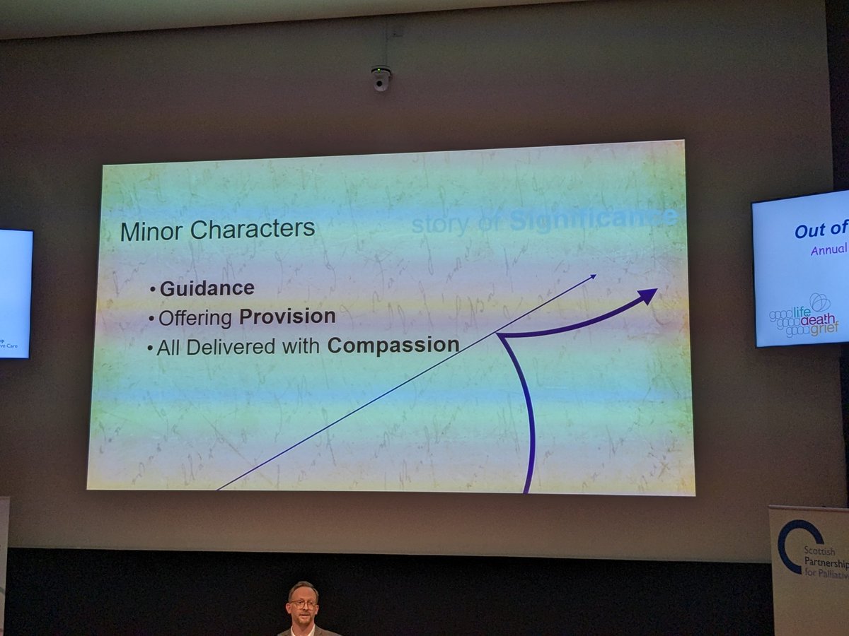 Justacarehomeg1's tweet photo. You may be a minor character in the story of your patient/ residents life...but you have the opportunity to be of pivotal significance.
#sppcconf23 https://t.co/fiKyztB28R