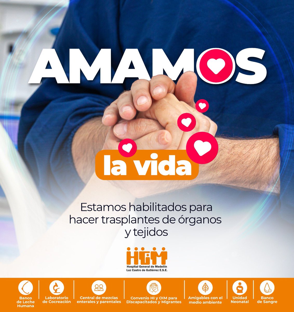 El @HGMhospital ya hace parte de la red nacional de donación y trasplante de órganos y tejidos como IPS trasplantadora de corazón. Orgullosos y dispuestos a seguir tejiendo historias y reconstruir sonrisas. #SíALaDonación