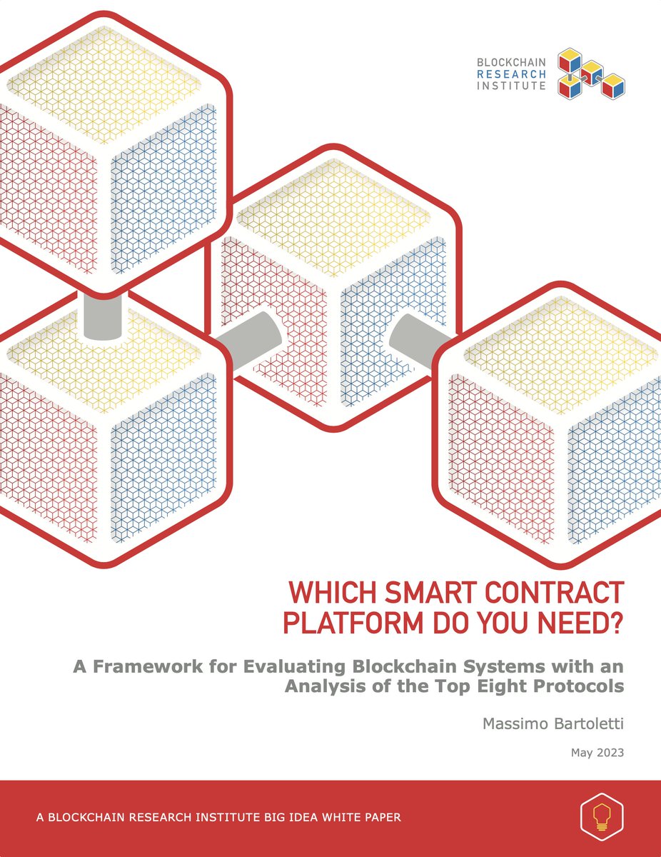 BRI (@blockchainri) on Twitter photo New research now available in the Creative Commons: “Which Smart Contract Platform Do You Need? A Framework for Evaluating Blockchain Systems with an Analysis of the Top Eight Protocols” by <a href="/MassimoBart/">Massimo Bartoletti</a>. blockchainresearchinstitute.org/project/which-… New research now available in the Creative Commons: “Which Smart Contract Platform Do You Need? A Framework for Evaluating Blockchain Systems with an Analysis of the Top Eight Protocols” by <a href="/MassimoBart/">Massimo Bartoletti</a>. blockchainresearchinstitute.org/project/which-…