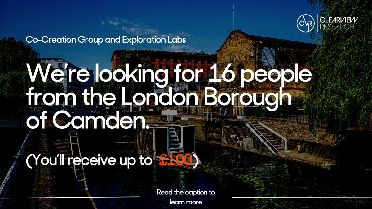 CVRInsights's tweet photo. 💸 New opportunity for #Camden locals (up to £100)!

We’ve teamed up with Camden Council to help us understand the challenges of being in decision-making roles on boards and help us identify ways to improve board retention. 

👉🏾  https://t.co/9lz1vrsKFI https://t.co/nhll0oE7FN