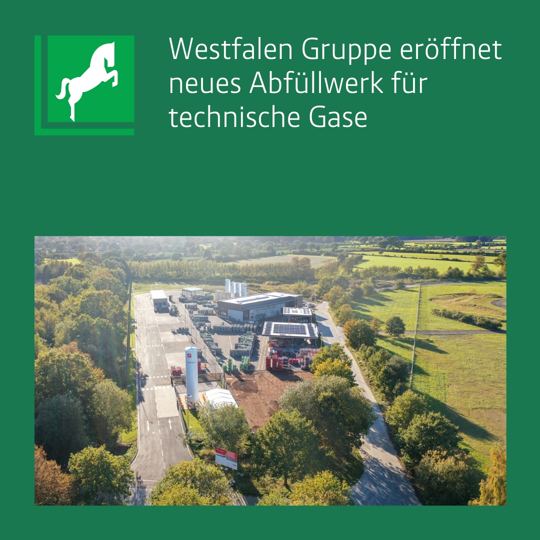 #WestfalenAG | Die Westfalen Gruppe hat nach weniger als einem Jahr Bauzeit ein neues #Abfüllwerk in Lanken in Betrieb genommen. Das Unternehmen investierte eine zweistellige Millionensumme in moderne #Flaschenabfüllung und leistungsfähige Logistikflächen für #Gasgemische.
