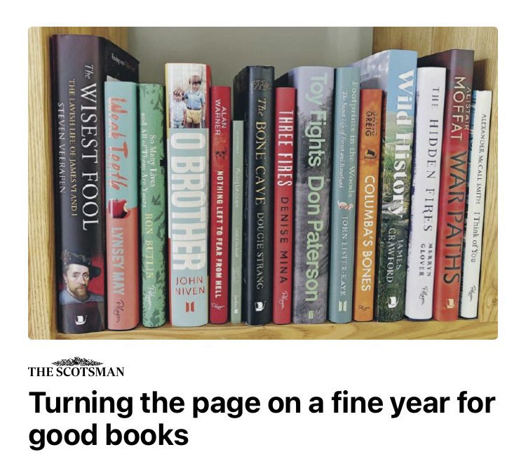 James Crawford (@jdcrawf) on Twitter photo Can’t help but smile at this shelf of <a href="/scotsman_arts/">Scotsman Arts</a> best Scottish books 2023. Along with my own Wild History there are 6(!)books I commissioned for <a href="/BirlinnBooks/">birlinnbooks</a> & <a href="/PolygonBooks/">Polygon Books</a> - brilliant works by Denise Mina, Alan Warner, David Greig <a href="/LynseyMay/">Lynsey May</a> @DougieStrang & <a href="/MerrynGlover/">Merryn Glover</a>! Can’t help but smile at this shelf of <a href="/scotsman_arts/">Scotsman Arts</a> best Scottish books 2023. Along with my own Wild History there are 6(!)books I commissioned for <a href="/BirlinnBooks/">birlinnbooks</a> & <a href="/PolygonBooks/">Polygon Books</a> - brilliant works by Denise Mina, Alan Warner, David Greig <a href="/LynseyMay/">Lynsey May</a> @DougieStrang & <a href="/MerrynGlover/">Merryn Glover</a>!