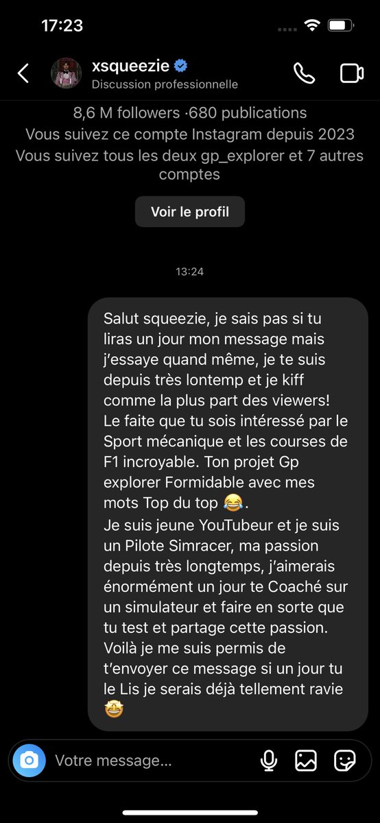 Si Vous retweeté en masse peut être qu’il recevra le message 🙏😅👀 <a href="/xSqueeZie/">M8 Squeezie</a>