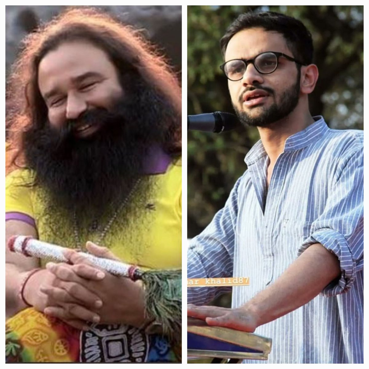 नया भारत जहाँ 
रे!पिस्ट को                                         स्टूडेंट को 
बार बार                                          एक बार भी 
मिल रही पैरोल                           नहीं मिली बेल