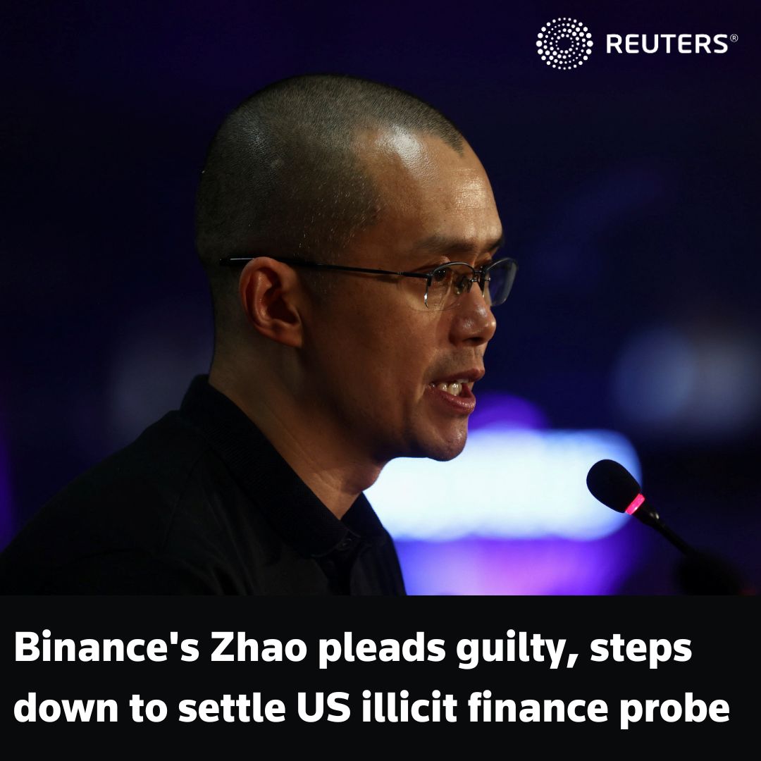 The most powerful man in crypto has lost his crown and could see his freedom curtailed as well. A look at what led to this 👇 In 2022, Reuters lifted the lid on Binance, the world's largest crypto exchange, and its secretive founder, Changpeng Zhao reut.rs/49PlNCM 1/11