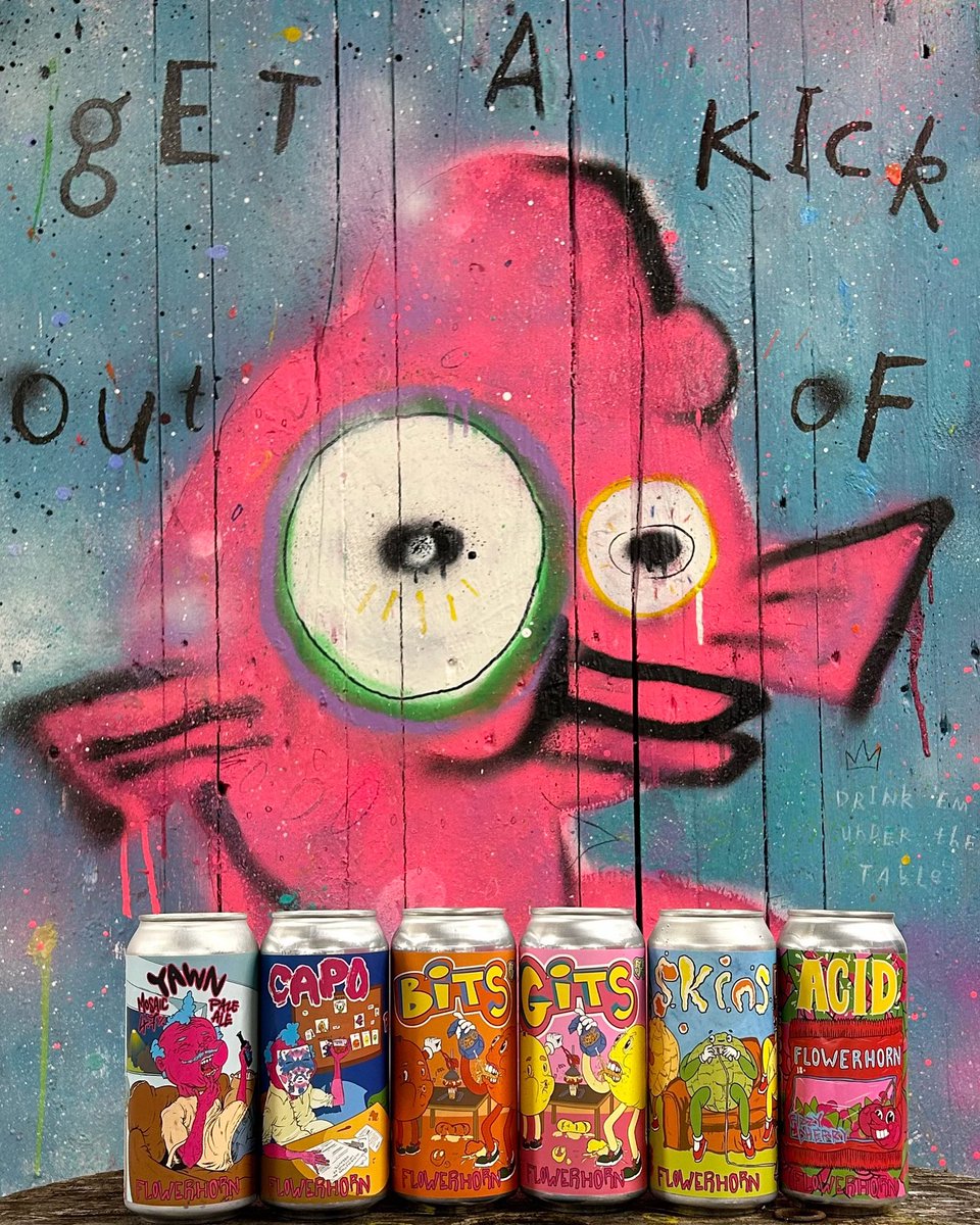 Get 11% OFF everything in this week with promo code:
CARDIFF11 
We’ve got cans: Yawn, Capo, Skins, Bits, Gits and Acid. And merch: T-Shirts, Hoodies, Beanies, Caps and Pint Glasses. Local and national delivery available via courier (free over £50). flowerhorn.co.uk/shop