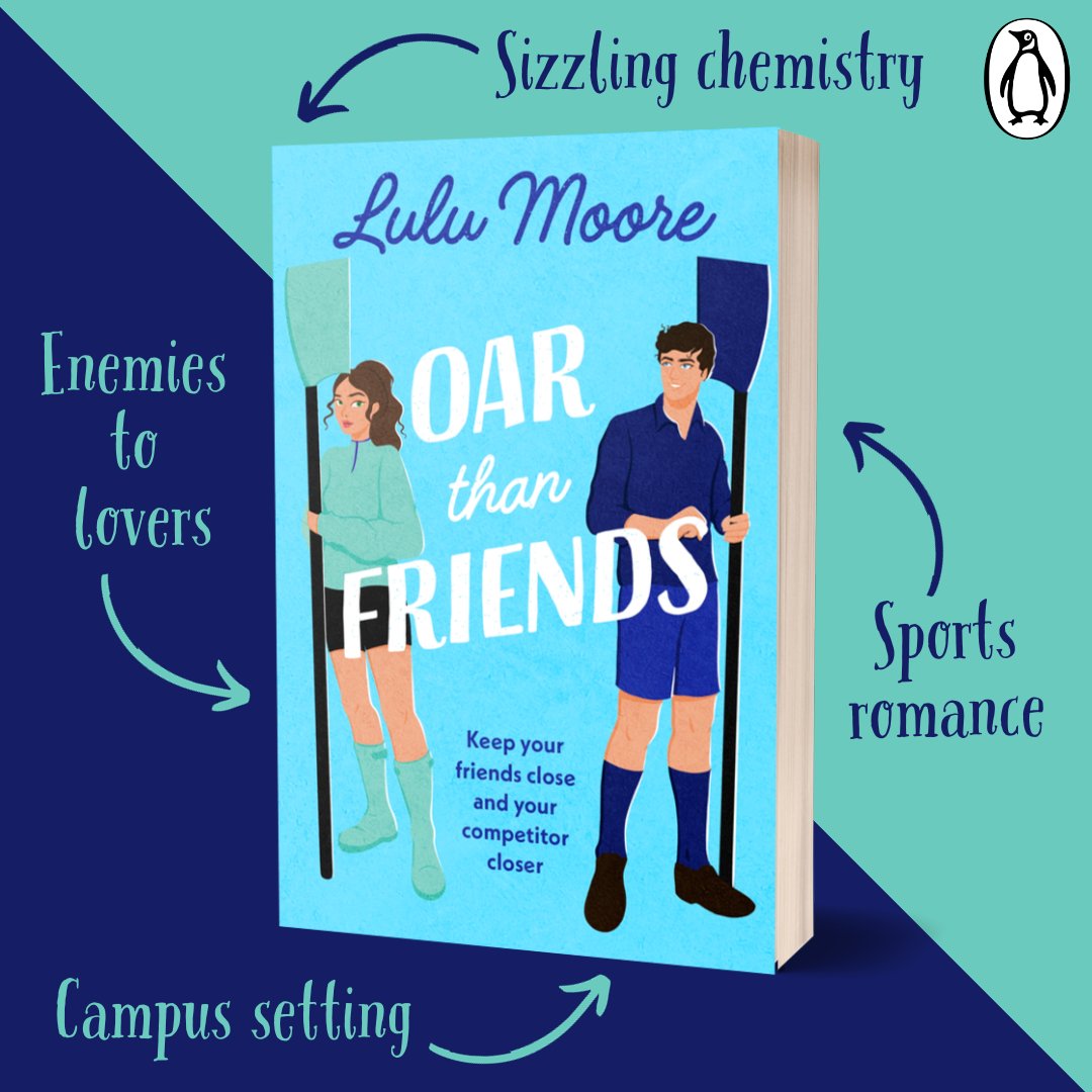 Lulu Moore has revealed the gorgeous cover for Oar Than Friends, releasing March 14, 2024!

Pre-order today!
bit.ly/47BQRDS

US Pre-order Coming Soon!  

@valentine_pr_ #RomanticComedy #Billionaire #BoyObsessed #BritishHero #EnemiestoLovers #ForbiddenLove #SportsRomance