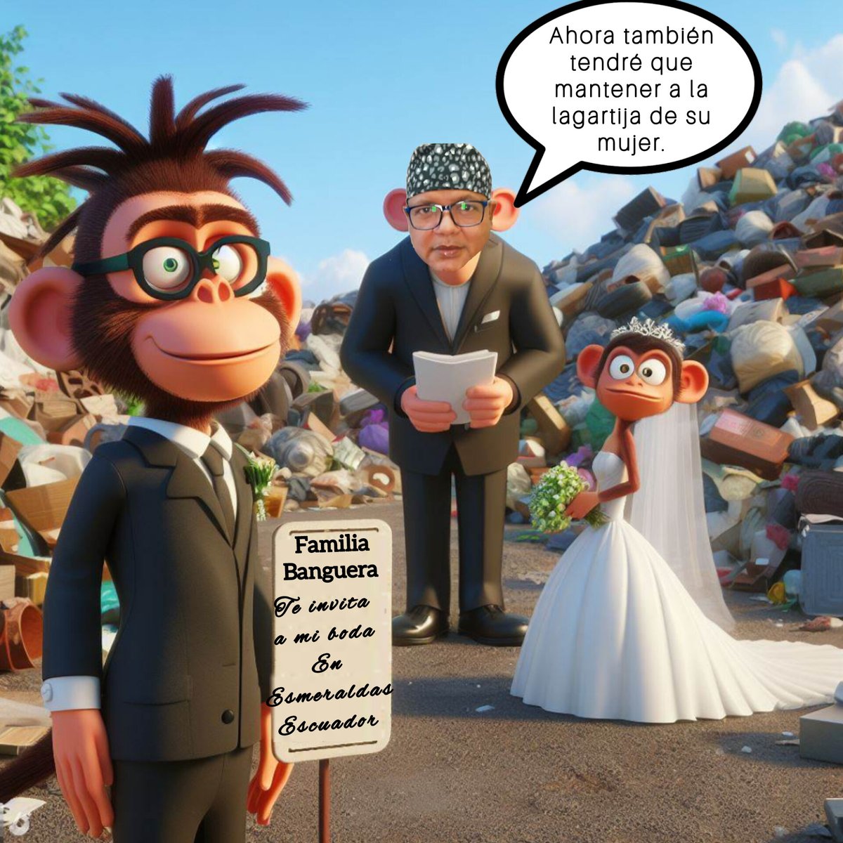 MarioRedpill's tweet photo. De parte de la familia Banguera que echará la casa por la ventana con esta fiesta 🥳🥳 están todos invitados a la boda de mi hermane Leonardo Banguera aka Inferleo. PD: Se le nota muy feliz al señor Javi Banguera https://t.co/tR1Us03da0