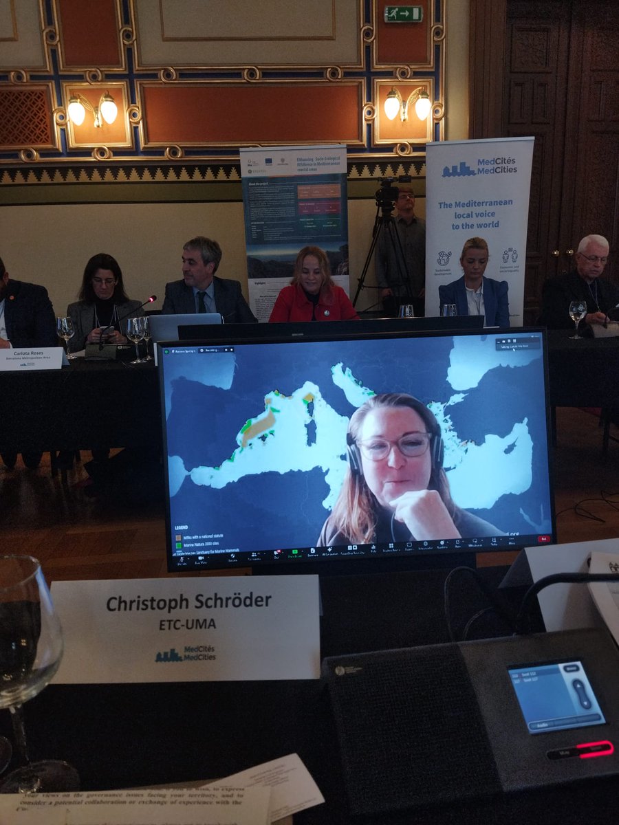 ENSERES_Med's tweet photo. The results achieved in the #ENSERES project were featured in its last capitalisation event during @MedCities' annual seminar about ecosystem based approaches in #Mediterranean cities. 
It was a pleasure discussing the outcomes and hearing from local experiences. 
@ENICBCMed https://t.co/1bVapniYUY