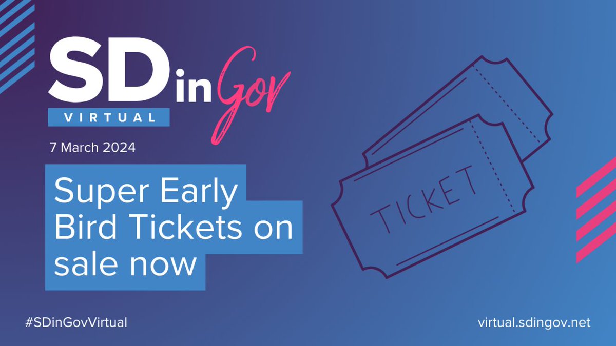 SDinGov's tweet image. Explore the world of #servicedesign and #civictechnology from the comfort of your own space with #SDinGov: Virtual. 

Don't miss out on multiple tracks of interactive sessions, speaker Q&amp;amp;As, and a virtual hallway track.

Join us on 7 March: bit.ly/3soR6U4