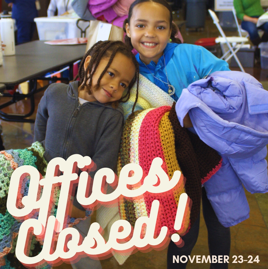 In observance of the Thanksgiving Holiday, YCCA offices will be closed November 23-24. 

We wish everyone a happy Thanksgiving, and look forward to celebrating the holiday season with you all on Monday, 11/27!