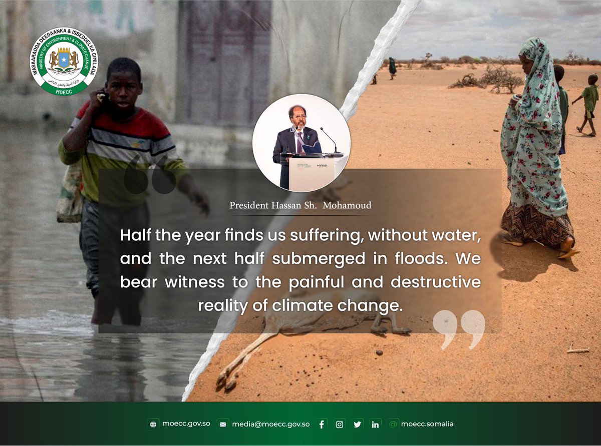 Throughout an unending cycle, we suffer a prolonged period of drought & water scarcity, followed by another half of the year marked by overwhelming floods. This pattern serves as a painful reminder of the consequences brought by climate change. #RoadToCOP28 #BadbaadoDeegaan