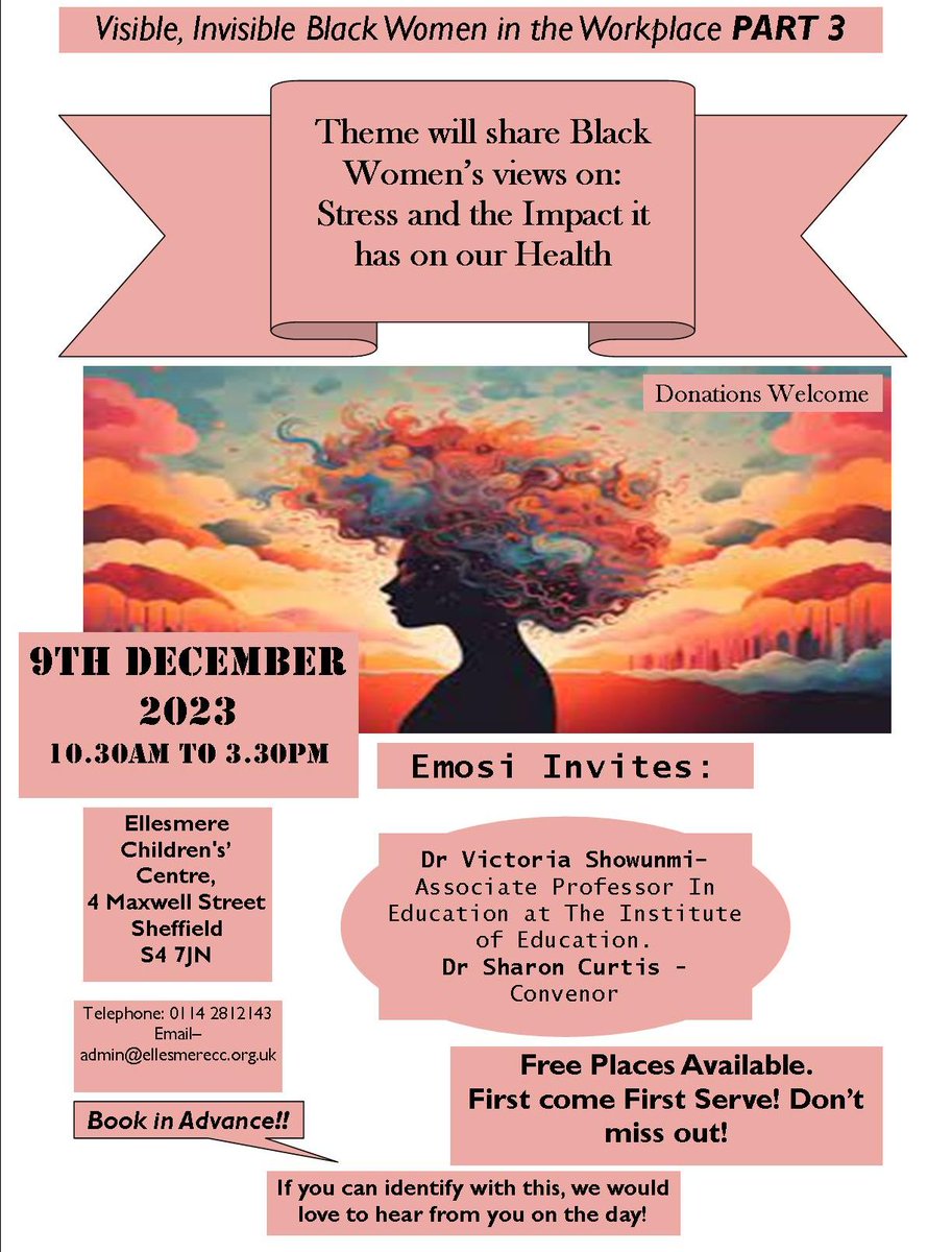 We are pleased to announce Part 3 of our Visible, Invisible Black Women in the Workplace workshops, available for anyone who identifies with the theme, whether you have attended either of the first two workshops or not.
Please contact us as soon as possible to book your place!