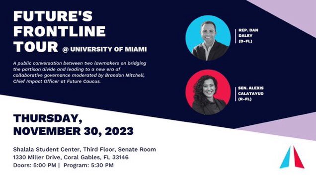 AlexisMCalatayu's tweet photo. Thanksgiving Eve, I’m grateful for intentionality & vision of #FutureCaucus @mactionproject to convene community conversations in Miami on bridging partisan divide & leading to a new era of collaborative governance.
#Thankful for @btmitchell25 for moderating! Appreciate you!!! https://t.co/SryEF7G1T6