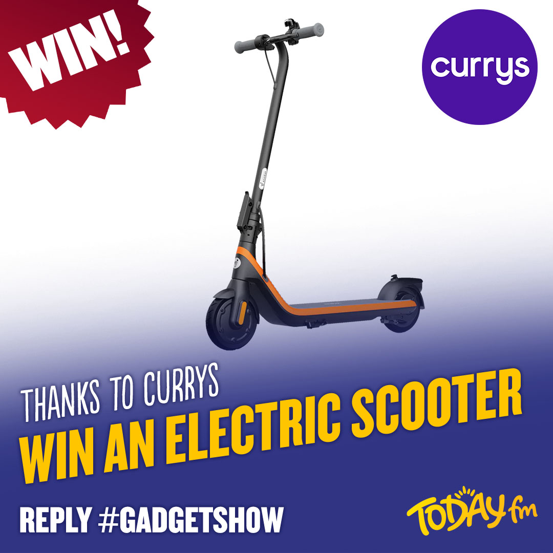 TodayFM's tweet image. 🚨 GIVEAWAY TIME 🚨

To celebrate our annual Gadget Show, we’re giving away E-Scooter right here with thanks to @Currys_irl 🛴

To enter, simply reply #GadgetShow to this tweet ⬇️

T&amp;amp;C’s apply - good luck 🍀