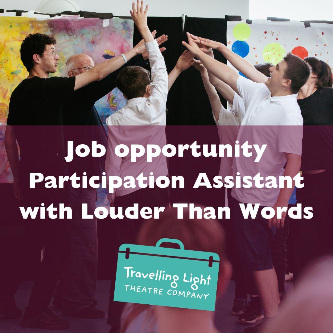 We are recruiting for a Participation Assistant to work with Louder Than Words - our youth theatre group for disabled children & young people aged 7+. This role is specifically to support a Deaf participant in the weekly sessions as a BSL translator: travellinglighttheatre.org.uk/jobs-and-oppor…