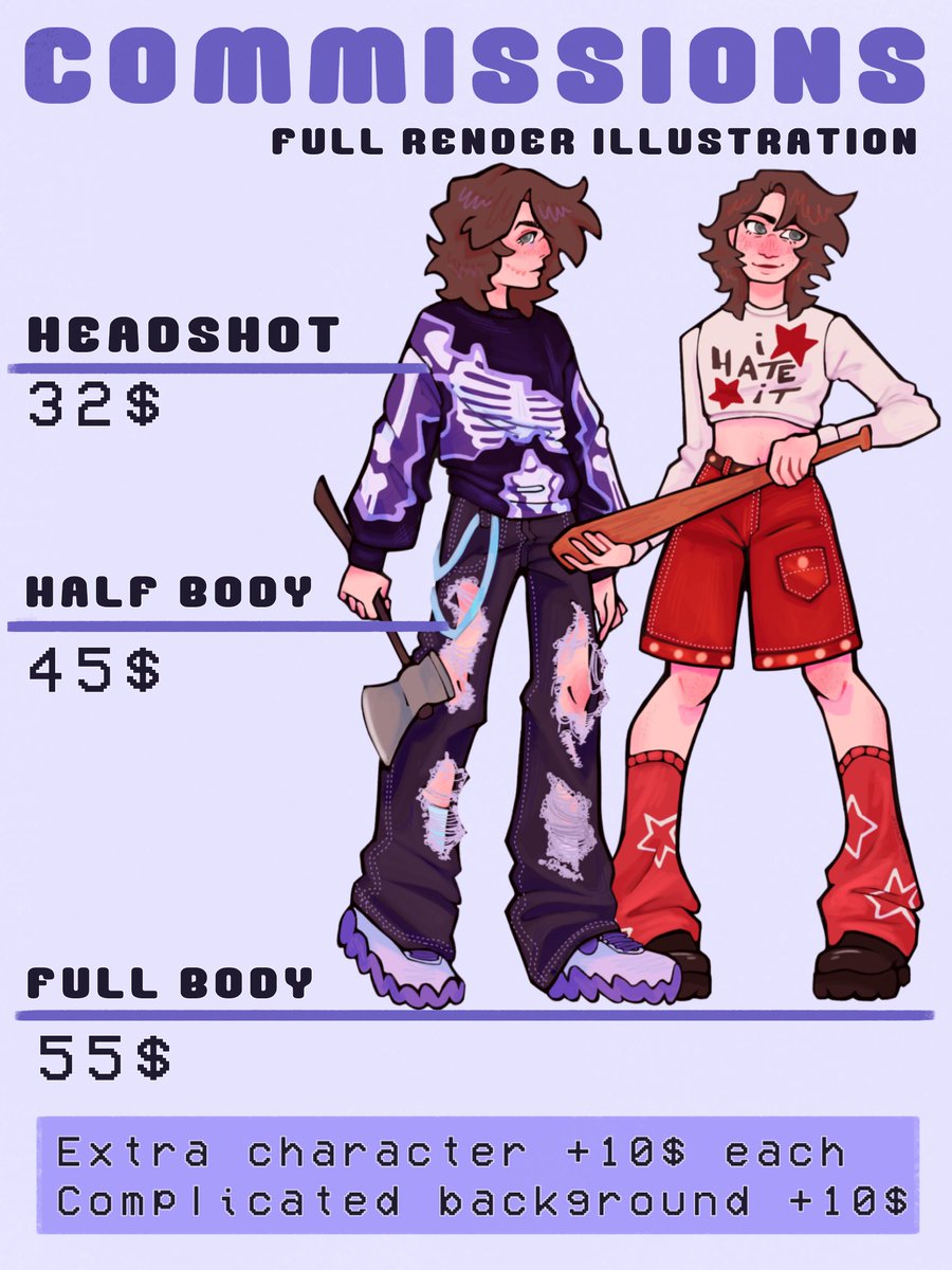 HI IM OPENING COMMISSIONS!!
I'll also leave my kofi below if you ever want to support me in another way :D