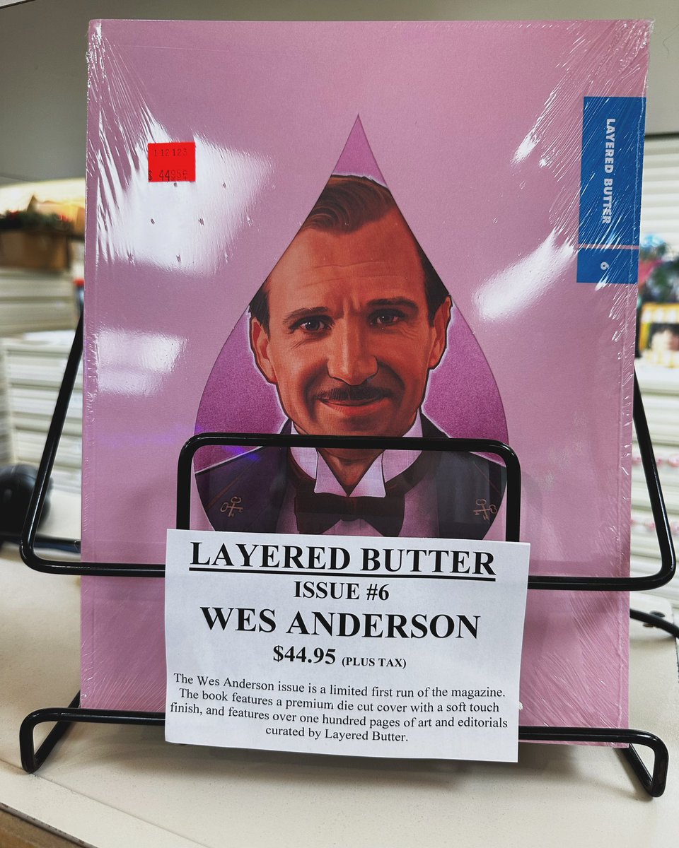 BayStreetVideo's tweet photo. We’re always thrilled to get new editions of Layered Butter, and their gorgeous Wes Anderson issue continues their streak of being one of the best to ever do it. As always, these are limited runs so get yours today! #physicalmedia #wesanderson #layeredbutter #videostore https://t.co/6xTiN9LxJK
