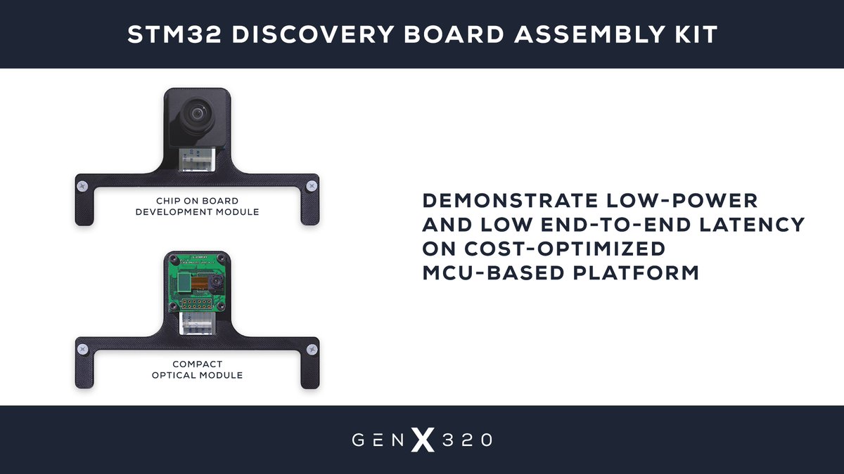 Prophesee_ai's tweet image. 🚀 Experience the power of GenX320! Choose from a comprehensive product range to accelerate time to design and production with the smallest &amp;amp; most power-efficient #eventsensor: Bare die, Optical Flex Module, Evaluation Kits &amp;amp; STM32 Discovery Board Adaptor: bit.ly/3QgQoRY
