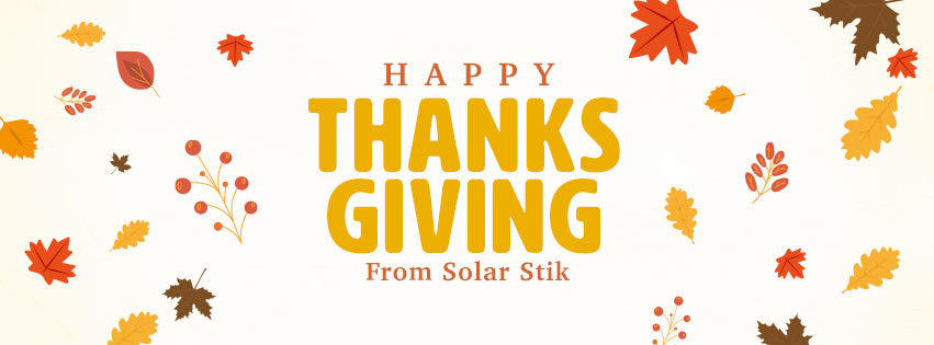 SolarStik's tweet image. May Thanksgiving bring you and your loved ones an abundance of joy, laughter, and cherished memories. Wishing you all a safe and Happy Thanksgiving! Our offices will be closed on Thursday, Nov 23, 2023, and will resume normal operations on Friday, Nov 24, 2023. #Thanksgiving