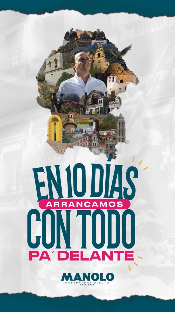 *En 10 días arrancamos con todo* #PaDelanteCoahuila 👍🏼🤠💪🏼

<a href="/manolojimenezs/">Manolo Jiménez</a>

Manolo Jiménez Salinas