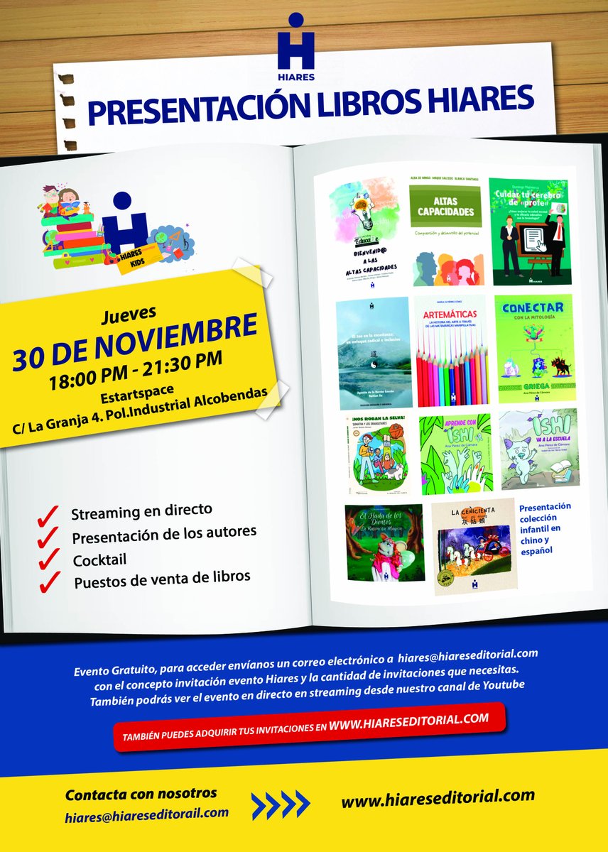 Acompañados por instituciones y autores con prestigio internacional, tenemos el placer de invitarle a la presentación de Nuestras novedades 2023/24 , el evento es gratuito y puedes conseguir tus invitaciones en nuestra pagina web .