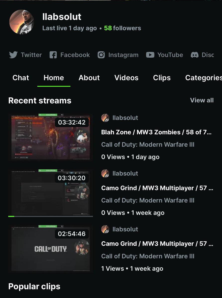 II_Absolut's tweet photo. All my BTC members and fellow streamers I’m slowly tryna get back into streaming if any of yall using kick drop yall links so I can follow also hit me with that follow https://t.co/2zLE3WkJaN so I can hit that affiliate mark im 58/75 followers help a brotha out @blktwitchcltv https://t.co/Q3XXlK5dCt