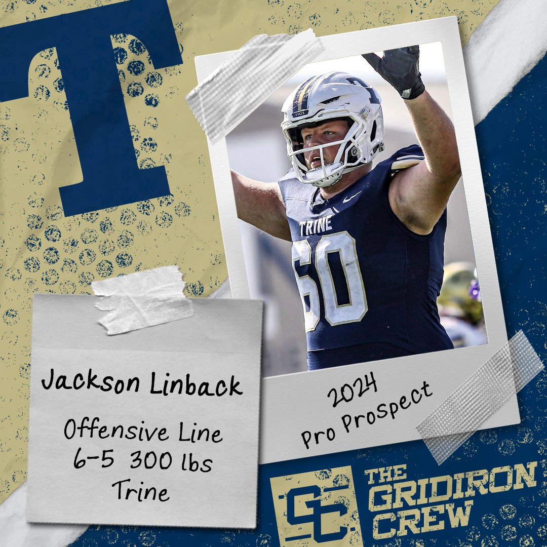 ⚠️ Attention Pro Scouts, Coaches, and GMs ⚠️

You need to look at 2024 Pro Prospect, Jackson Linback <a href="/JacksonLinback/">Jackson</a>, an OL/RG/RT from <a href="/TrineThunderFB/">Trine Thunder FB</a>

👀 See our Interview: thegridironcrew.com/jackson-linbac…

#2024ProProspect #DraftTwitter #NFLDraft #NFL #CFLDraft #CFL #ProFootball 🏈