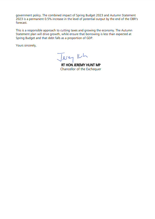 EXC: Hunt letter to Jake Berry over 'tax pledge' signed by 20+ MPs threatening to vote against new taxes: 'I can confirm that AS contains no new taxes that raise tax burden and indeed the OBR has confirmed that the package of measures will lower tax burden by 0.7 ppt in 28-29.'