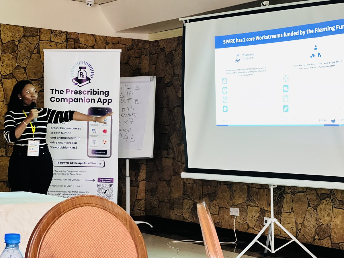 brikebz's tweet photo. Day 1: Pleased to Attend the Uganda National One Health Platform #NOPH AMR Conference for the #WAAW23 to present the
#PrescribingComopanionApp Stakeholders are excited to launch and host the 2023 Uganda Clinical Guidelines on the Platform @CW_Pharmacists @MinofHealthUG https://t.co/h0p8ABuMmU