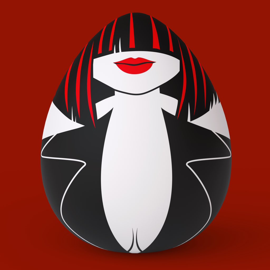 🔥🔥🔥 New Drop 🔥🔥🔥

Hey egg lovers 😻❤️🖤
Here is “The egg lady” available on <a href="/objktcom/">objkt</a> - JEggs Collab 🥚

My collaboration with amazing <a href="/juggler_nft/">Juggler</a> 

10/10  10 #tezos 

Link🔻