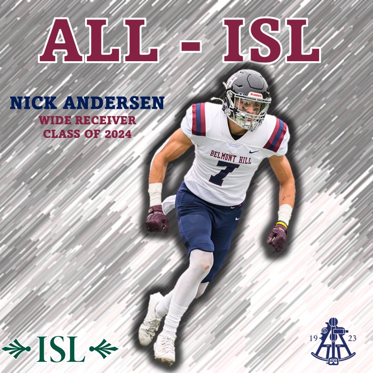 BelmontHillFB's tweet photo. Congratulations to our league leading 7  ALL-ISL honorees!!! https://t.co/vtQuhOBBS7