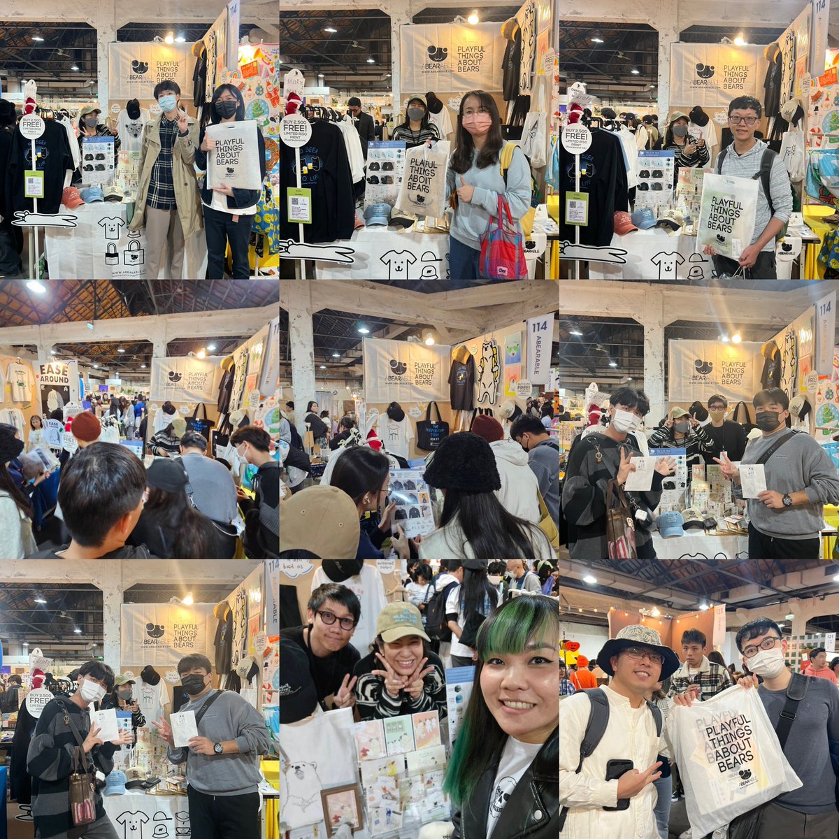 Abearable's tweet photo. 謝謝大家!🫶🐻❄️🐻❤️🎄
.
We had a great time this past weekend in Taiwan. 🇹🇼🙏
.
Thank you to all customers. We hope you are happy every day with our bears! 🐨 Thank you @PinkoiTh @Pinkoi letting us be a part of this happy event.
.
#PinkoiDesignFest
#pinkoimarket
#abearable https://t.co/Y4kFatjtaX