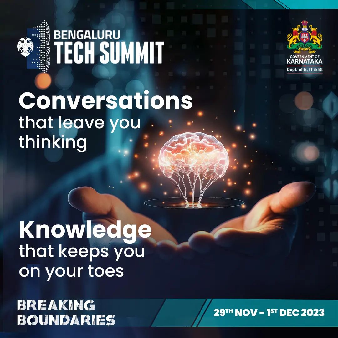 In its 26th year, @blrtechsummit has become the beacon of news and advancements in the world of technology. Tech enthusiasts globally look to this summit to provide valuable knowledge sharing. With #BTS2023 being Asia's most sought-after summit, here IT heads, biotech, deep tech,