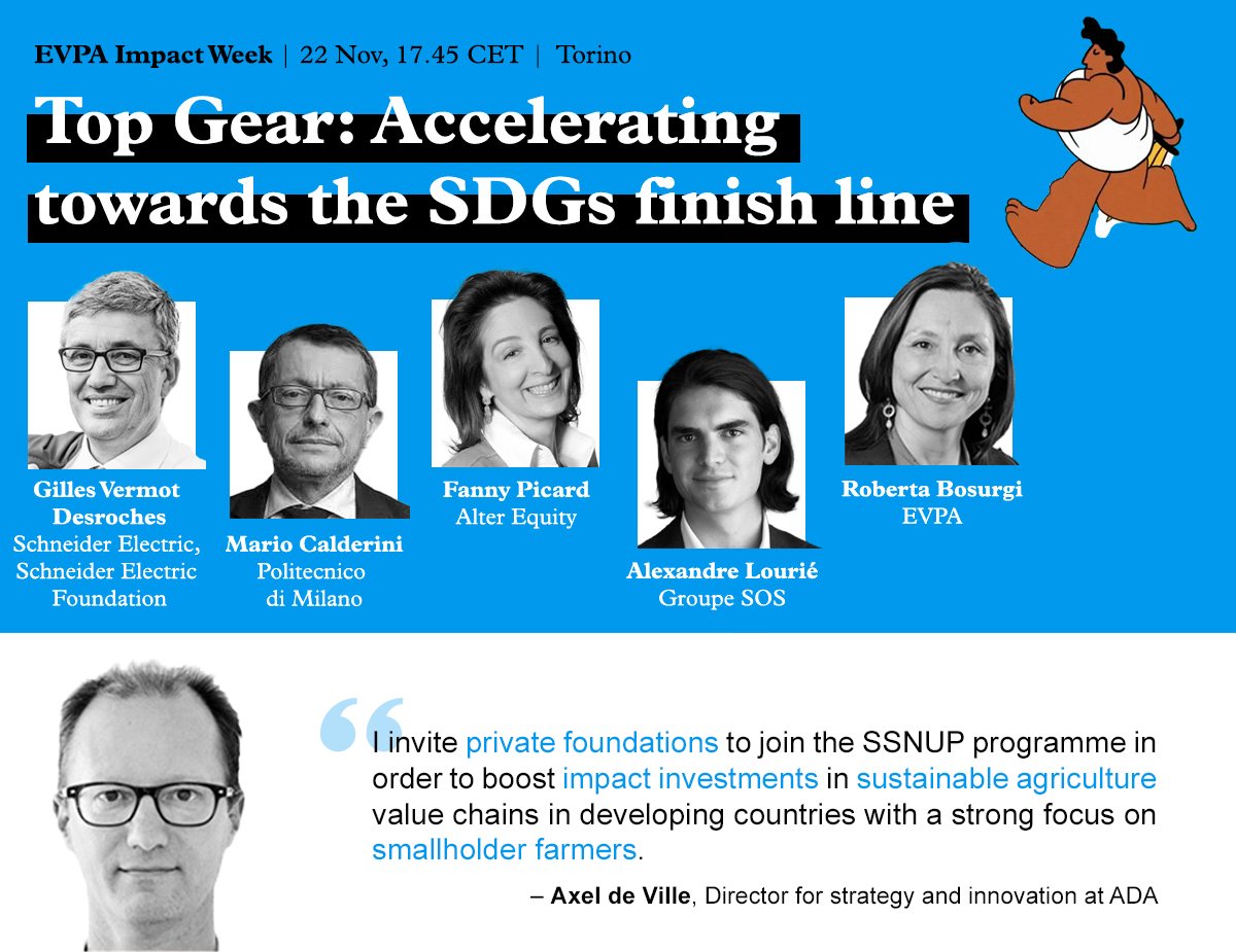 Today, Axel de Ville, Director for strategy and innovation at ADA, invites private foundations to join the SSNUP program in order to boost impact investments in sustainable agriculture value chains with a strong focus on smallholder farmers at EVPA's #ImpactWeek in Torino, Italy