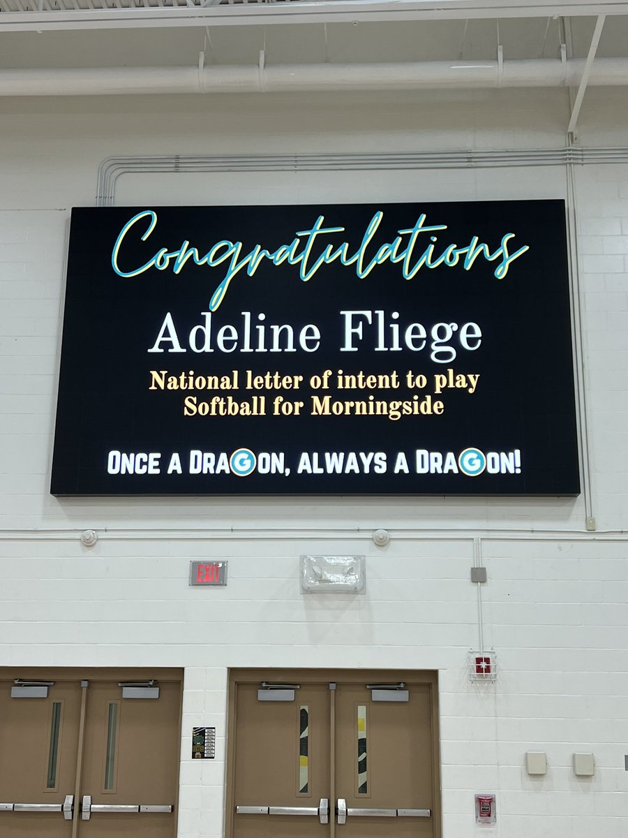 GretnaSoftball's tweet photo. Congratulations to @AdelineFliege on signing this morning to continue her academic and softball career at @Mside_Softball !! Very proud of you Adels! #GoStangs https://t.co/qgEyUsozcI