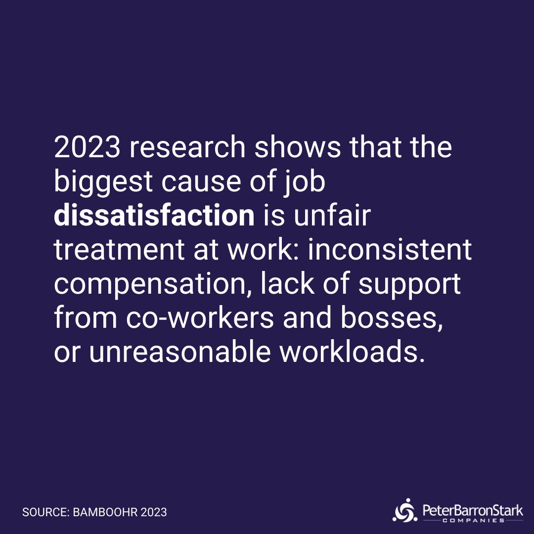 As leaders, it's our responsibility to create an environment where employees feel valued, supported, and motivated. Let's work together to build a fair and equitable workplace for everyone. 

#WorkplaceEquality #EmployeeSatisfaction #LeadershipMatters