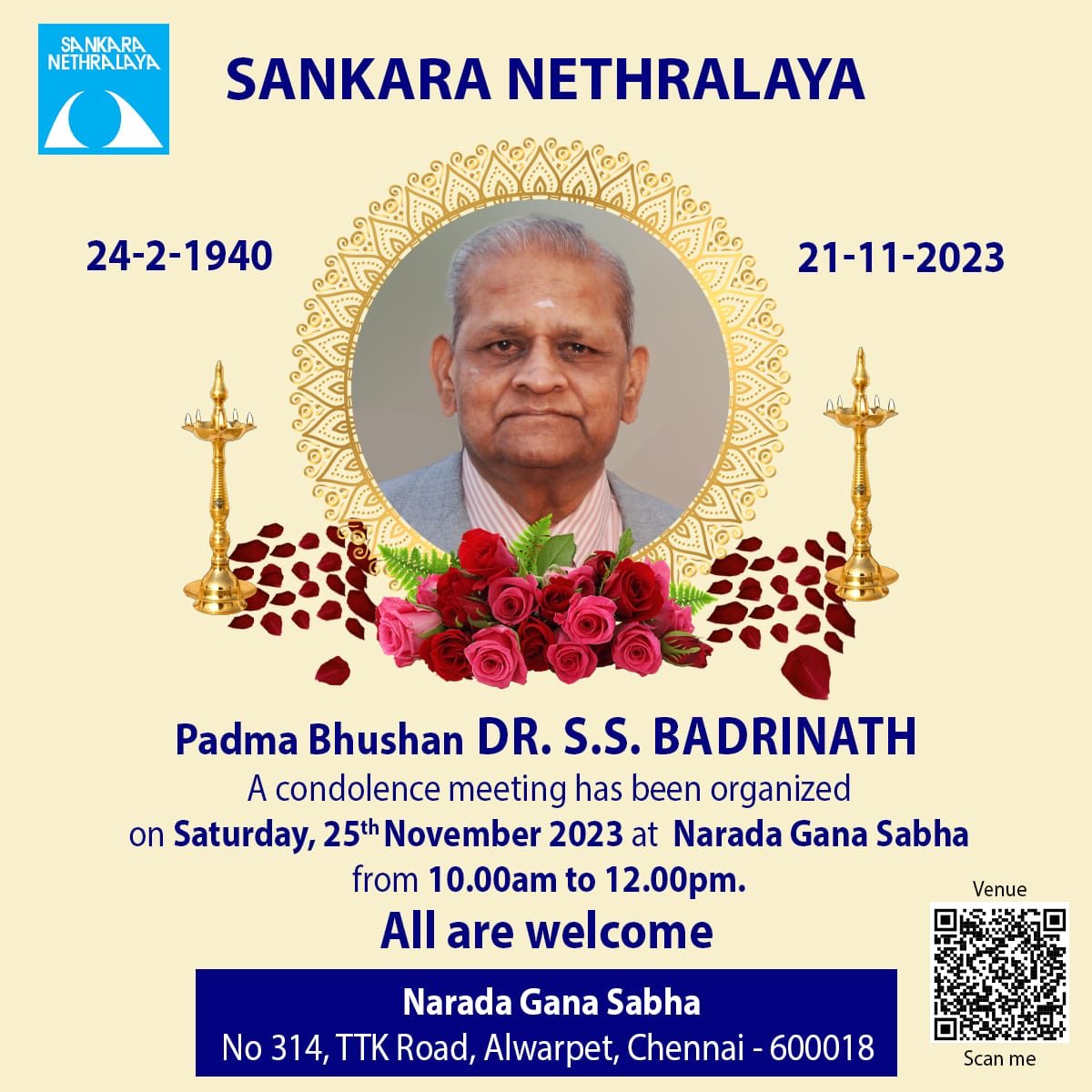 A remarkable person! May he rest in peace!
