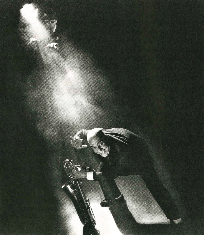 Thanks Alan Stanbridge for this great People Show image 📸! This is People Show 94: Farrago - A Jazz Cabaret, with Chahine Yavroyan and George Khan (pictured) as well as Mark Long and Alan Hill.

#PeopleShow #TheatreHistory #PeopleShow94 #Farrago #TheatrePhotography