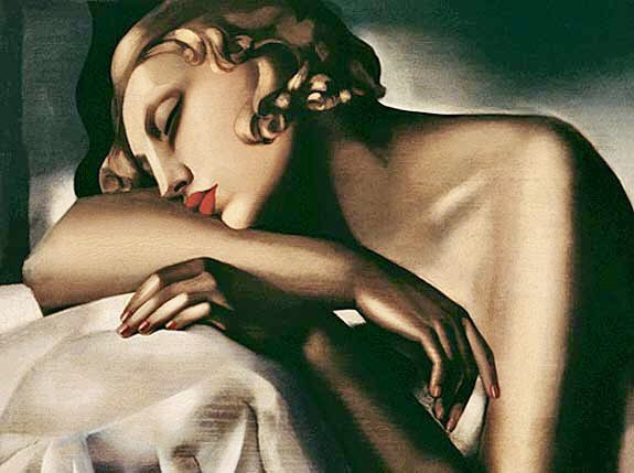 Tamara de Lempicka The Sleeper, 1932 #tamaradelempicka #woman #pionnières