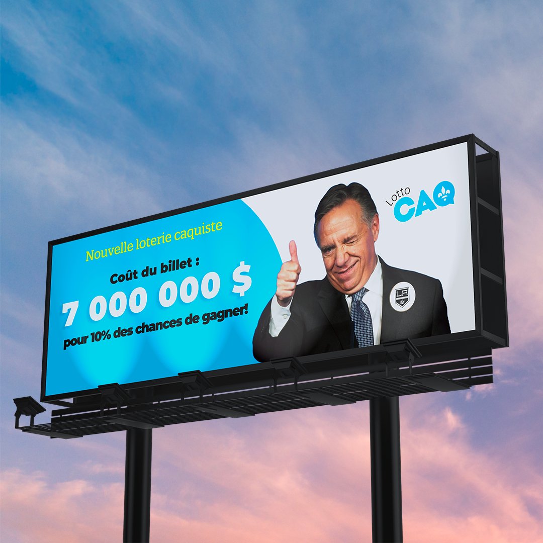 marc_tanguay's tweet photo. François Legault parie 7M$ alors que son ministre des Finances estime à seulement 10% les chances du retour des Nordiques.

Le PM doit arrêter de parier avec l’argent des Québécois.

#Kings #PolQc https://t.co/ZpbhLnKE8y
